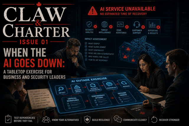 When the AI Goes Down: A Tabletop Exercise for Business and Security Leaders